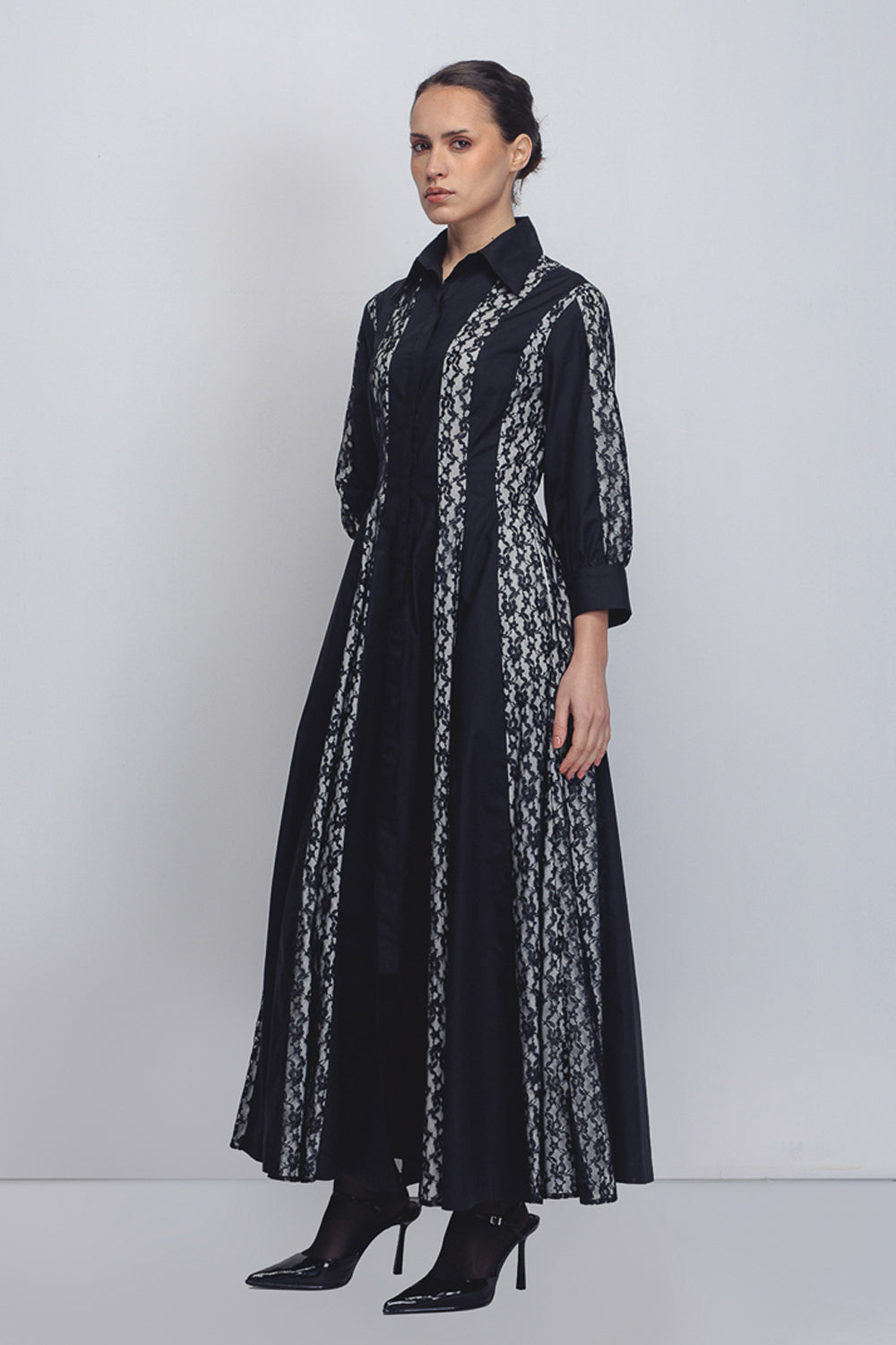 Lace Panelled Dress