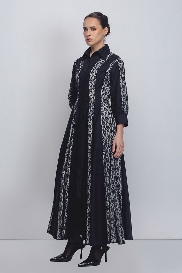 Lace Panelled Dress