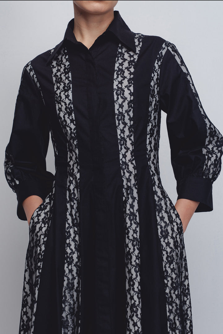 Lace Panelled Dress