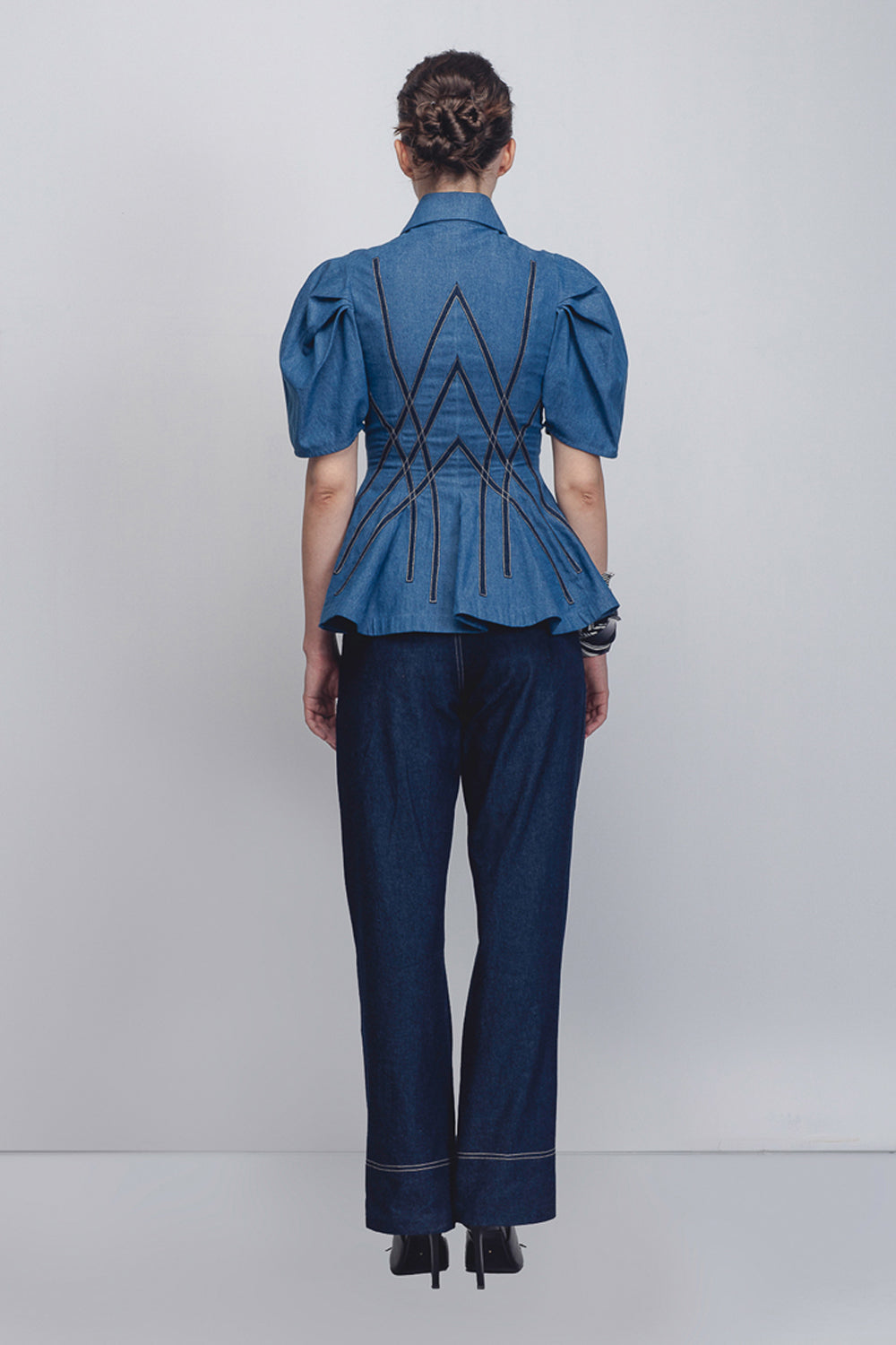 Spirale Denim Top