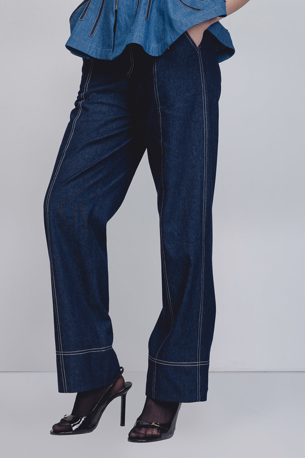 Spirale Denim Top