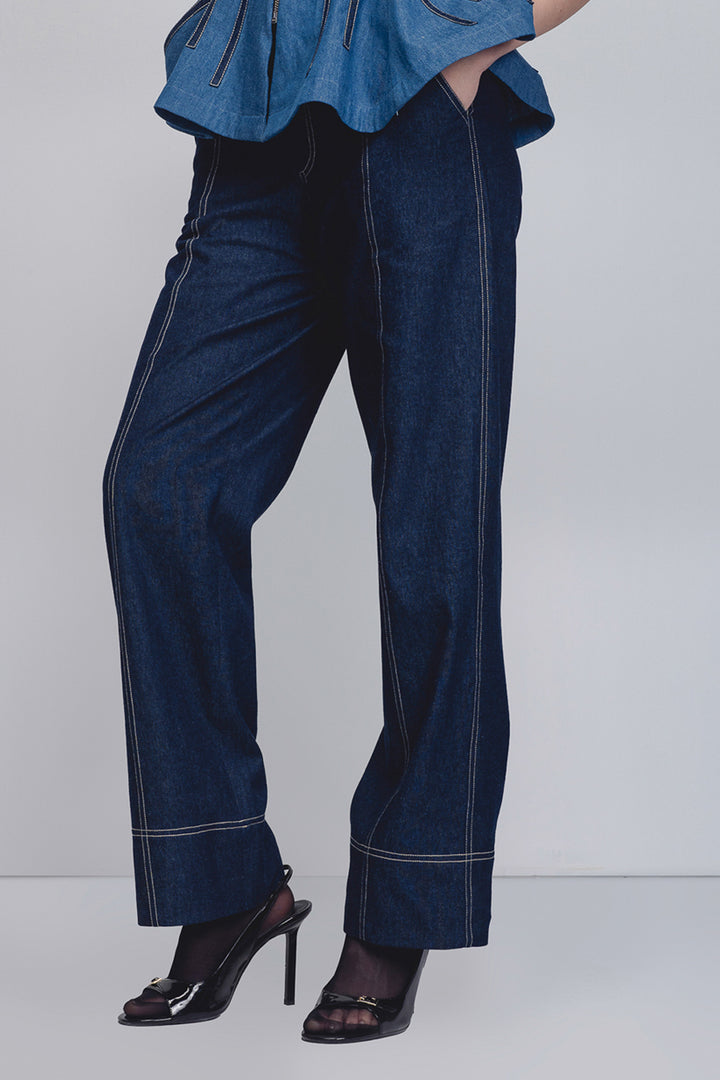 Spirale Denim Top
