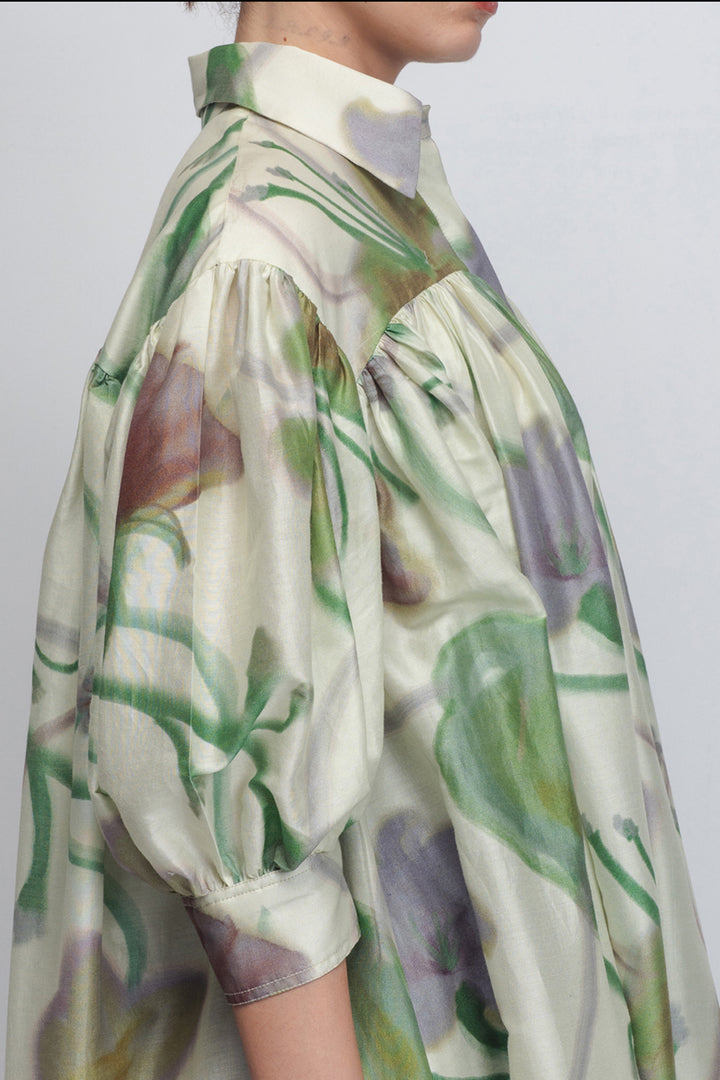 Paron Print Drop Shirt Dress