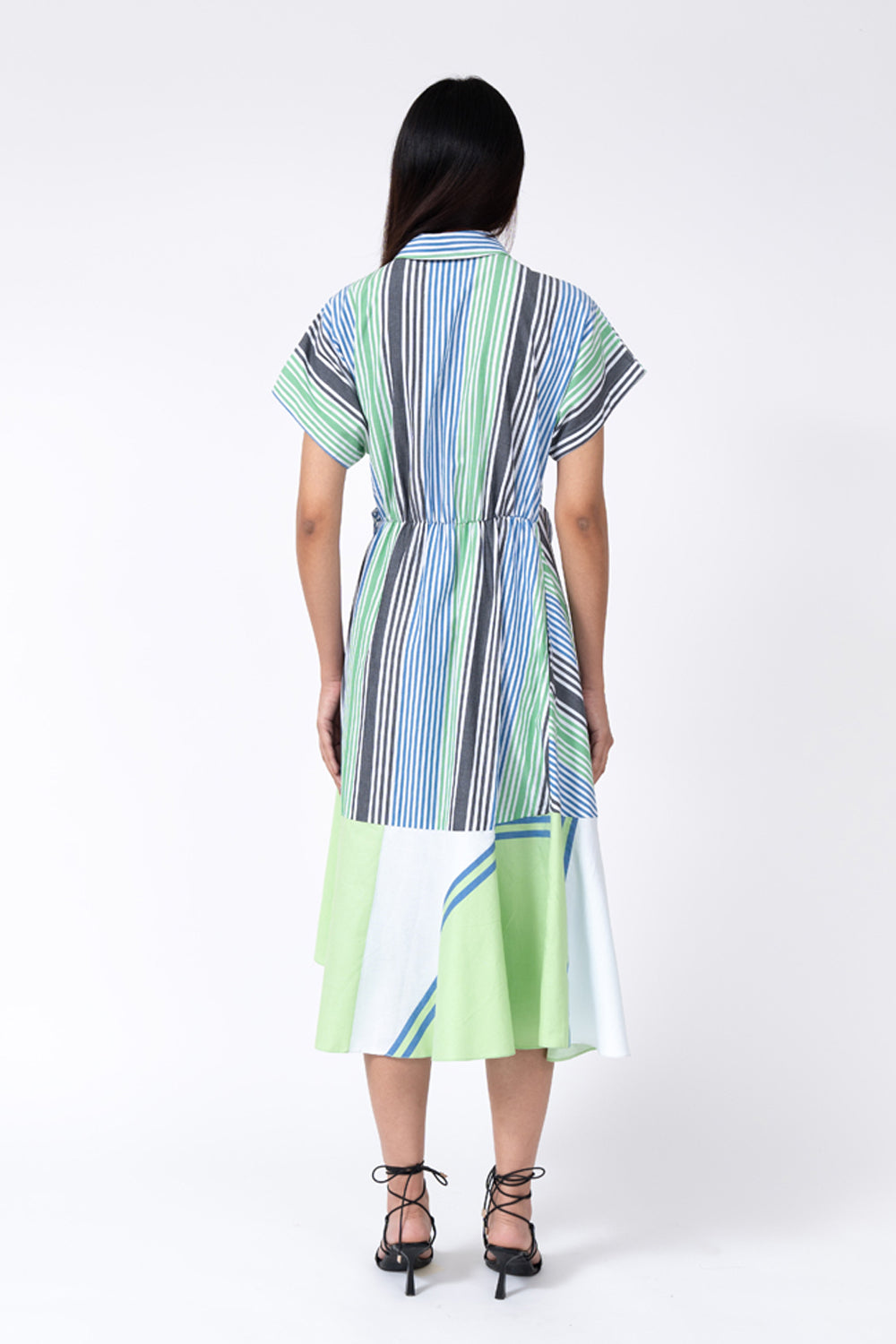 Multi Stripe Scrunch Dress