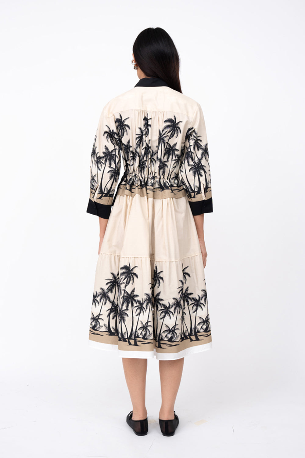 Dawn Print Draw String Dress