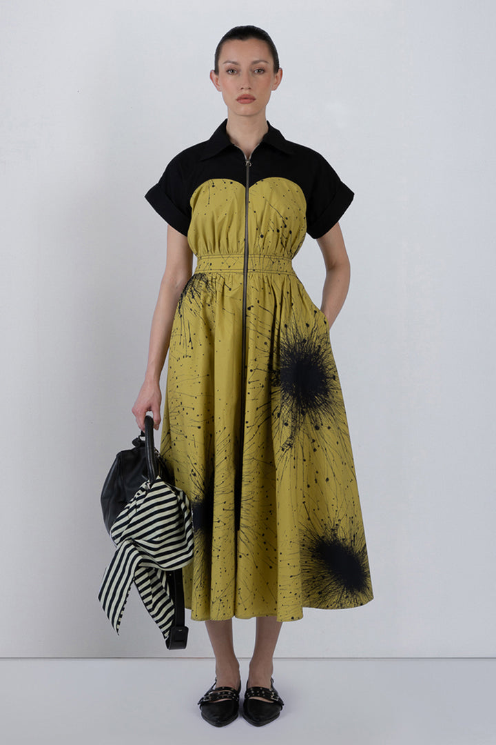 Cup Zipper Dress