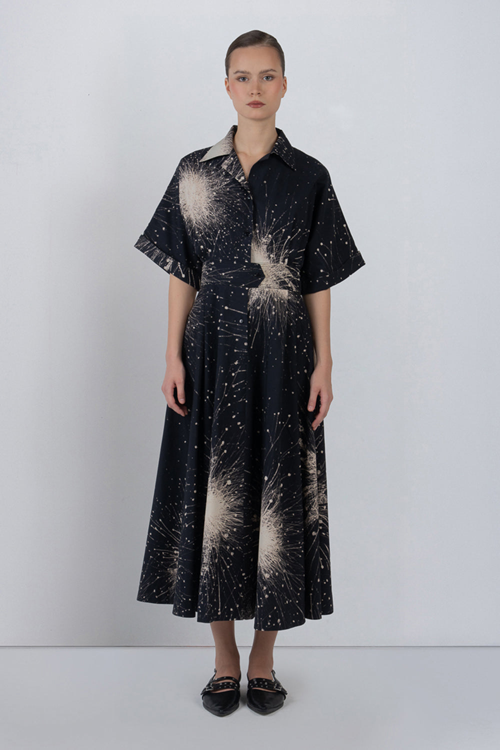 Sun Dress in Splatter Print