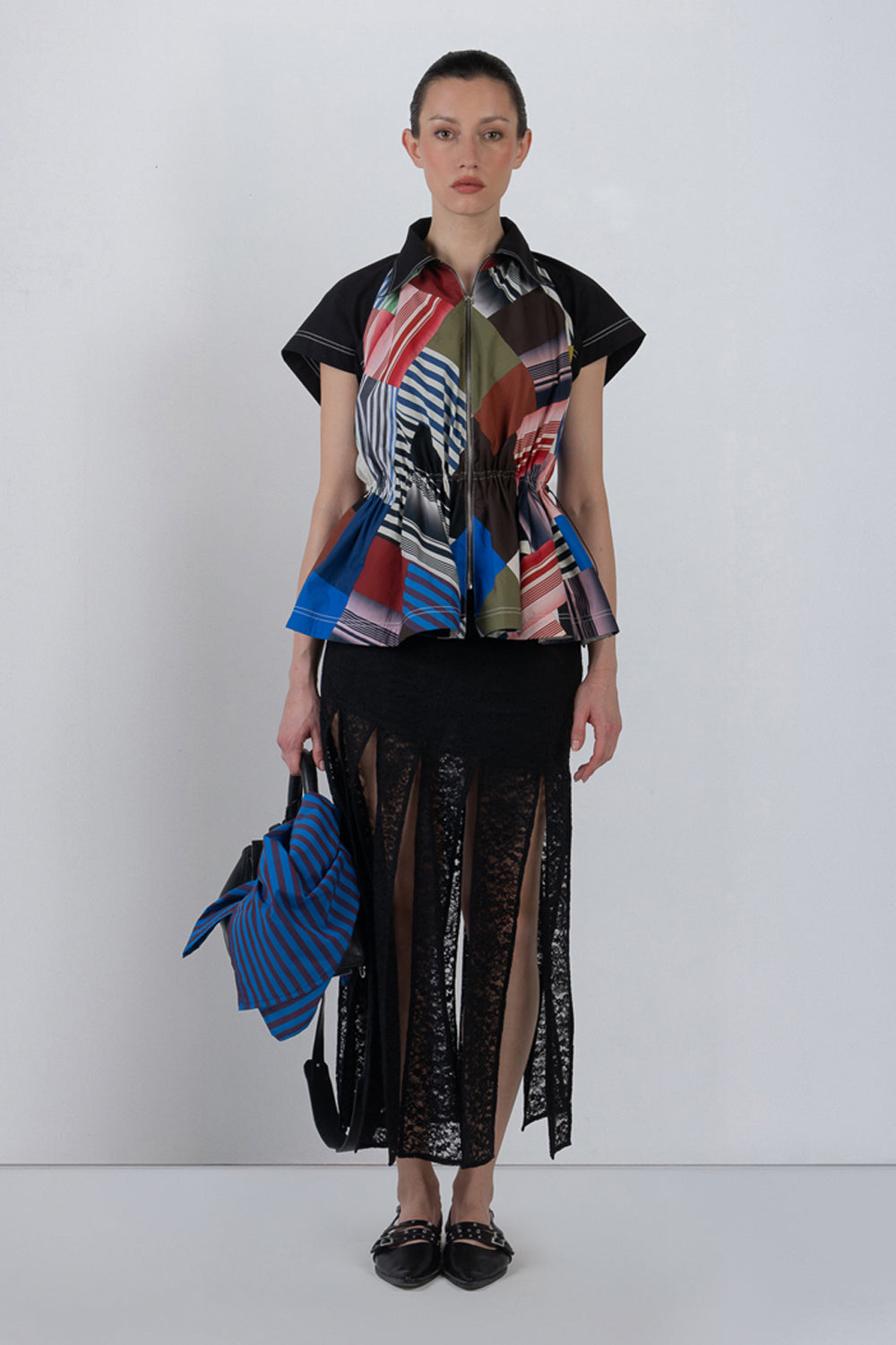 Patchwork Parka Top