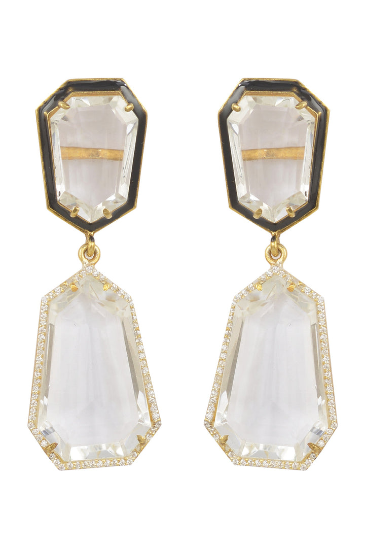 Crystal Rock Earrings