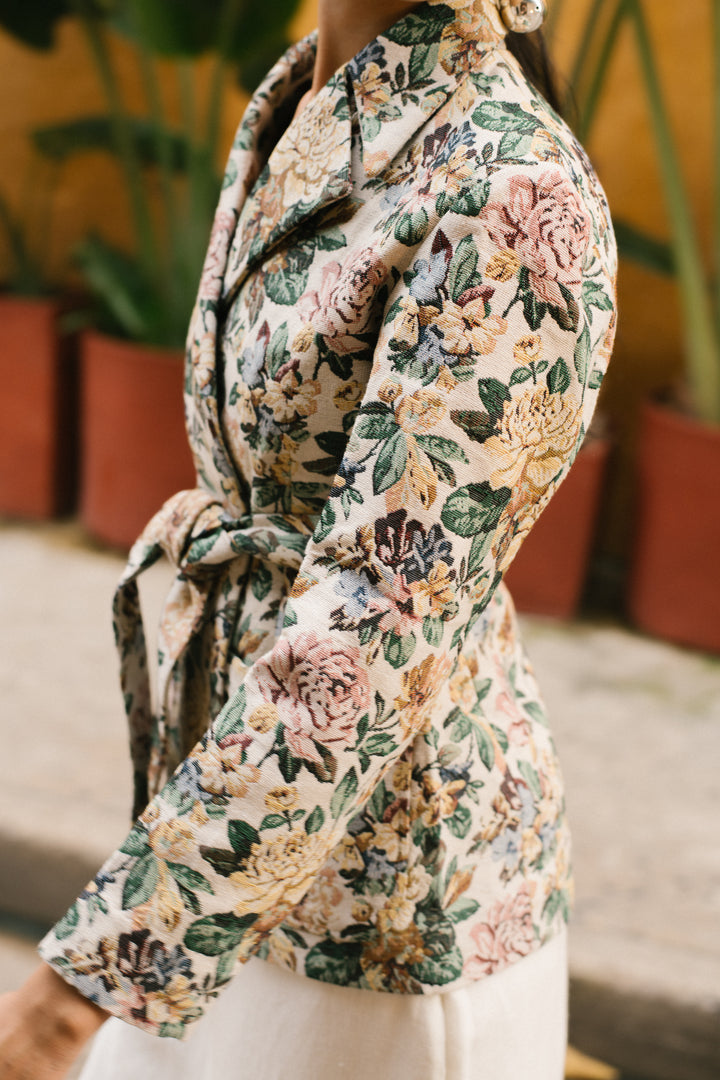 White Floral Jacket