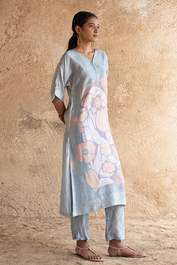 Powder Blue Kurta Set