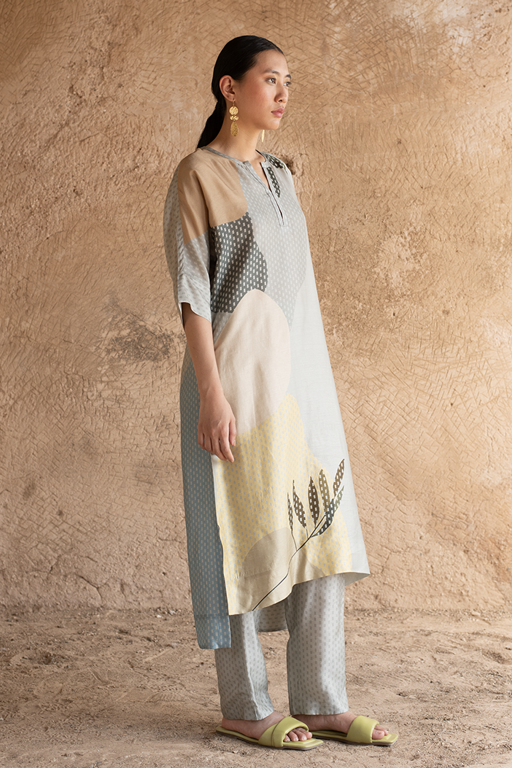 Light Grey Kurta Set