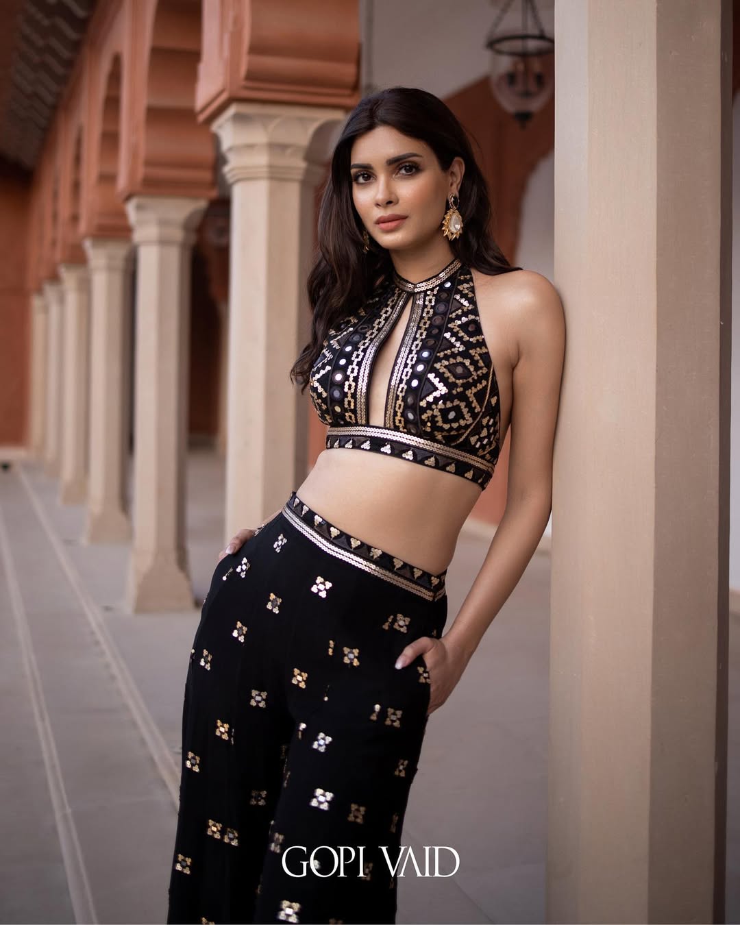 Diana in Sharara set with Blazer