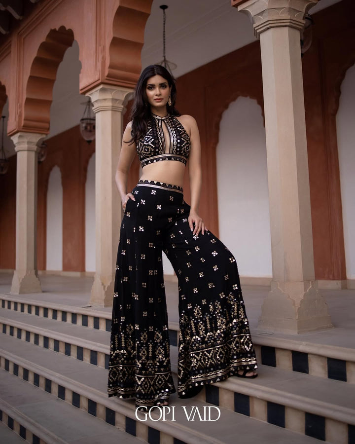 Diana in Sharara set with Blazer