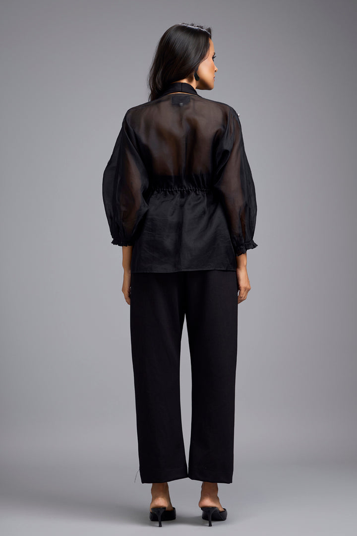 Black Embellished Co-ord Set