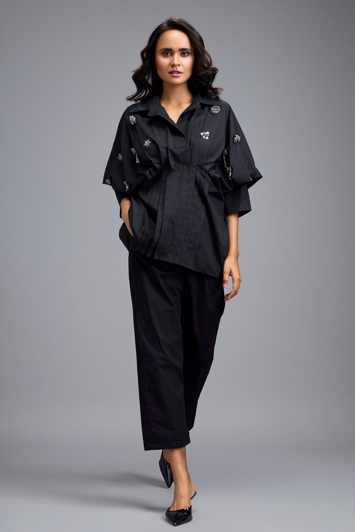 Black Embellished Shirt