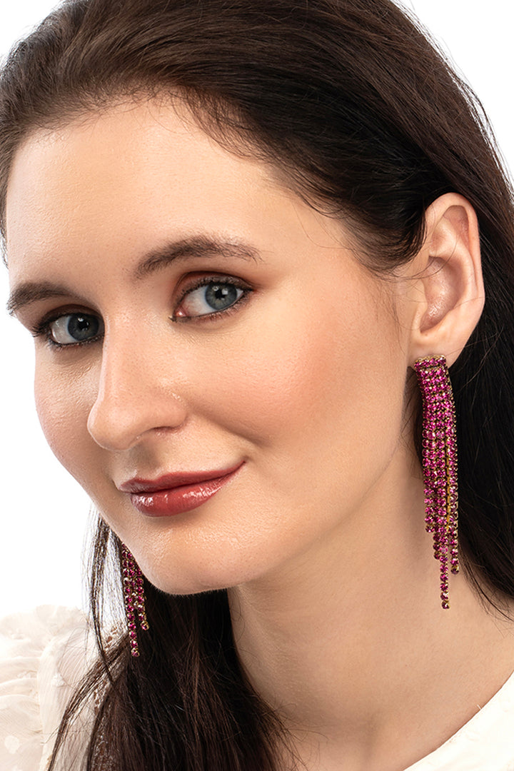 Elisa Fuchsia Earring