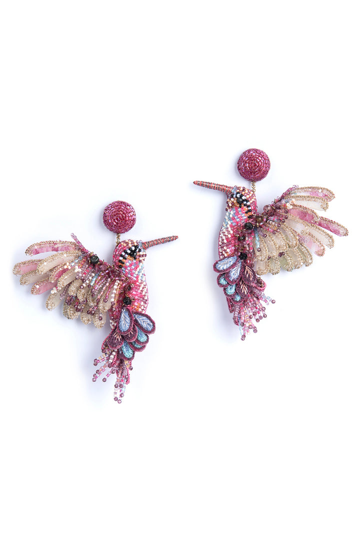 Hummingbird Fuchsia Earring