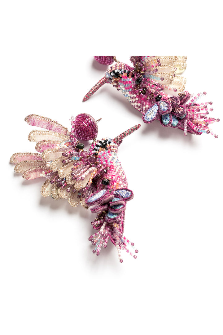 Hummingbird Fuchsia Earring