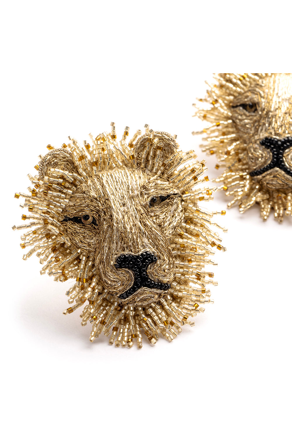 Lion Gold Earring