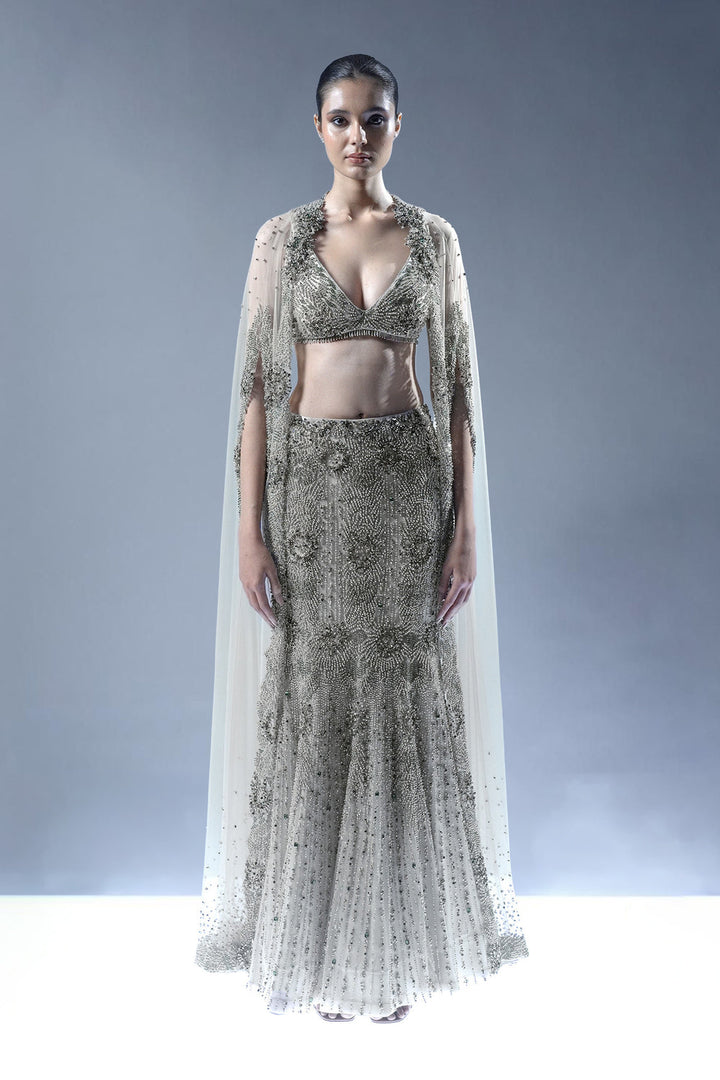 Crystal Cascade Lehenga Set