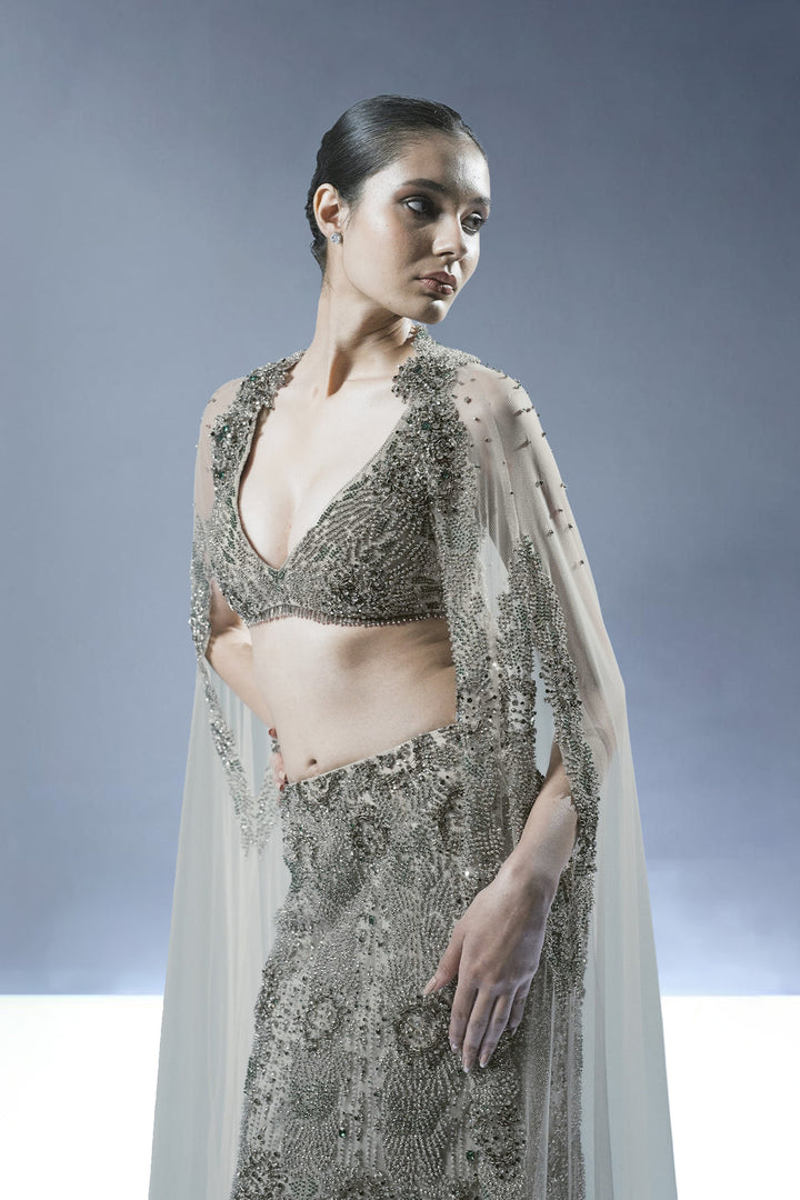 Crystal Cascade Lehenga Set