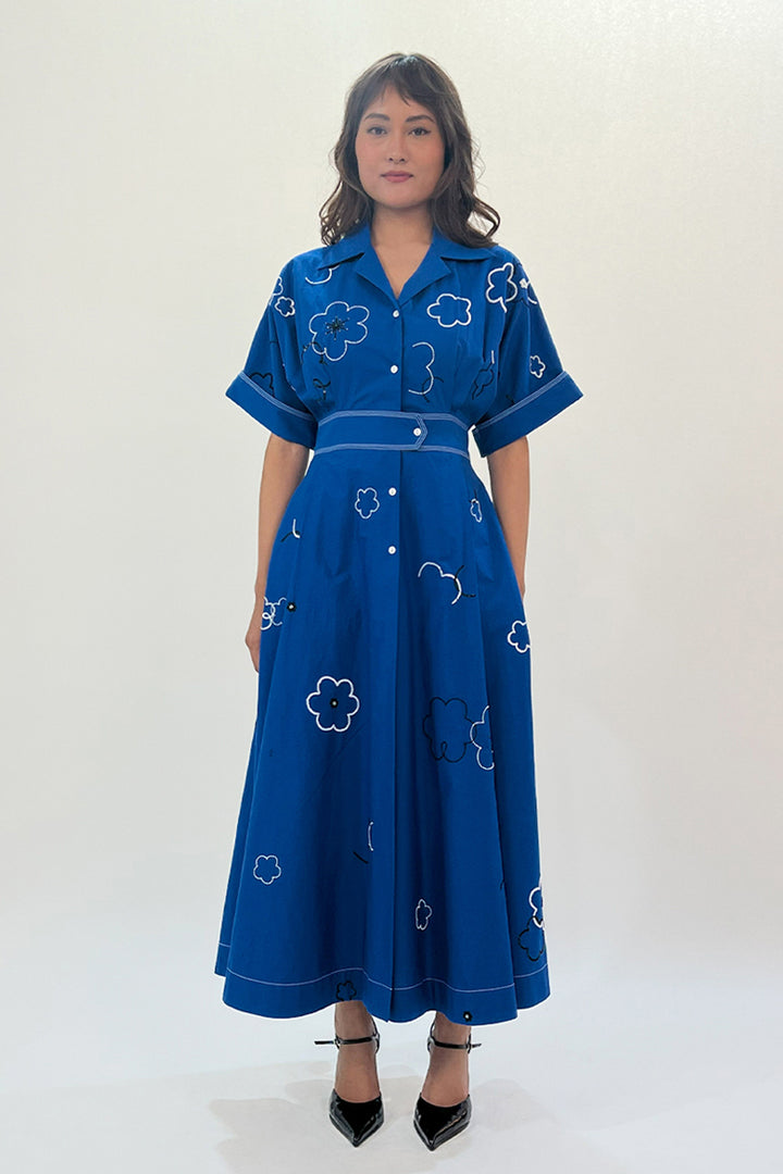 Ditsy Embroidered Sundress