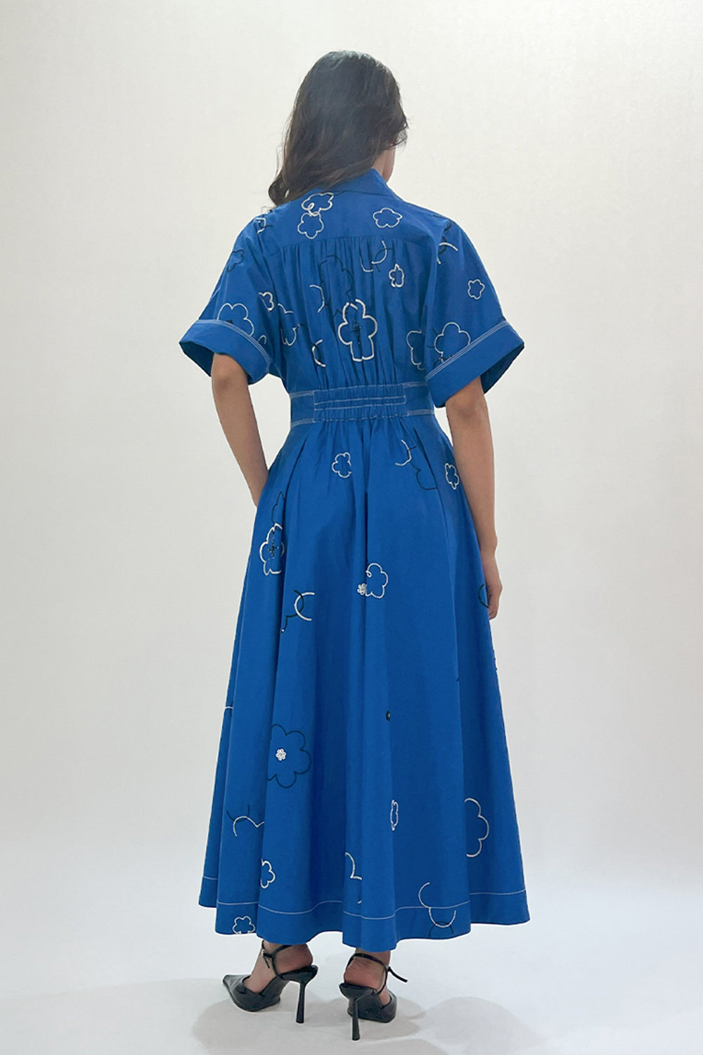 Ditsy Embroidered Sundress