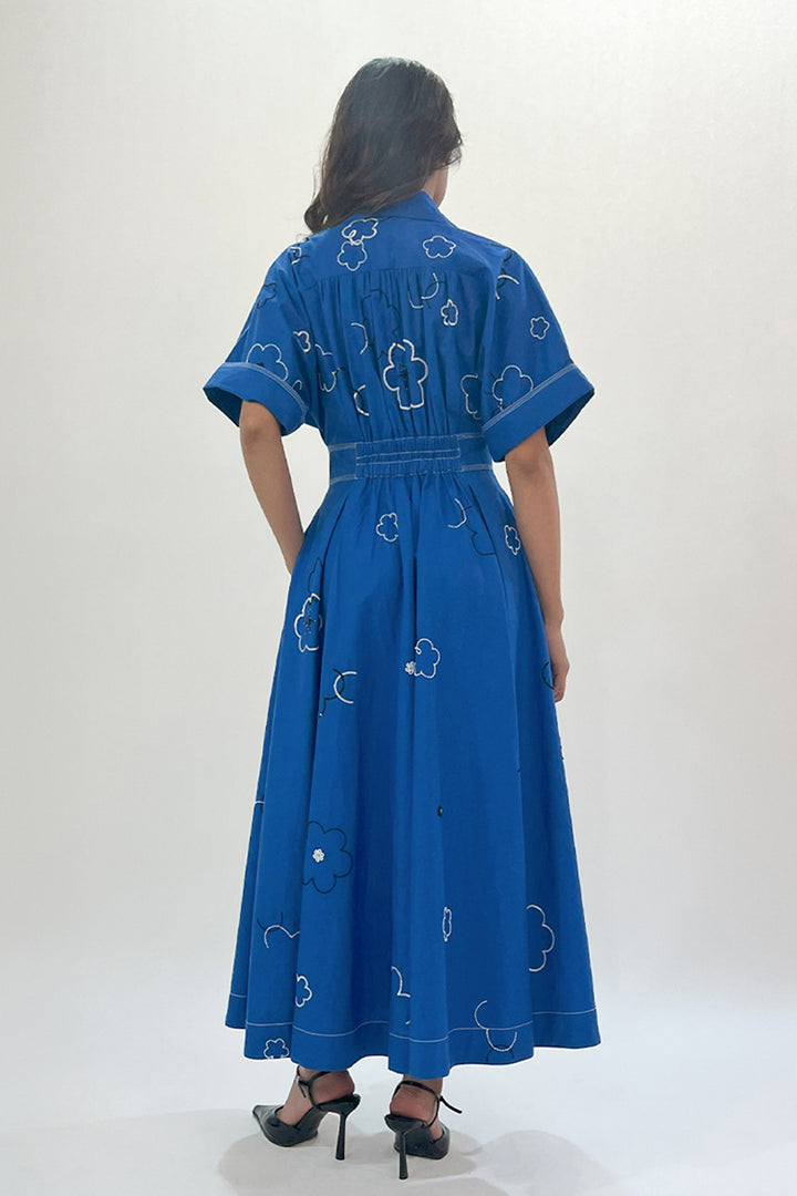 Ditsy Embroidered Sundress