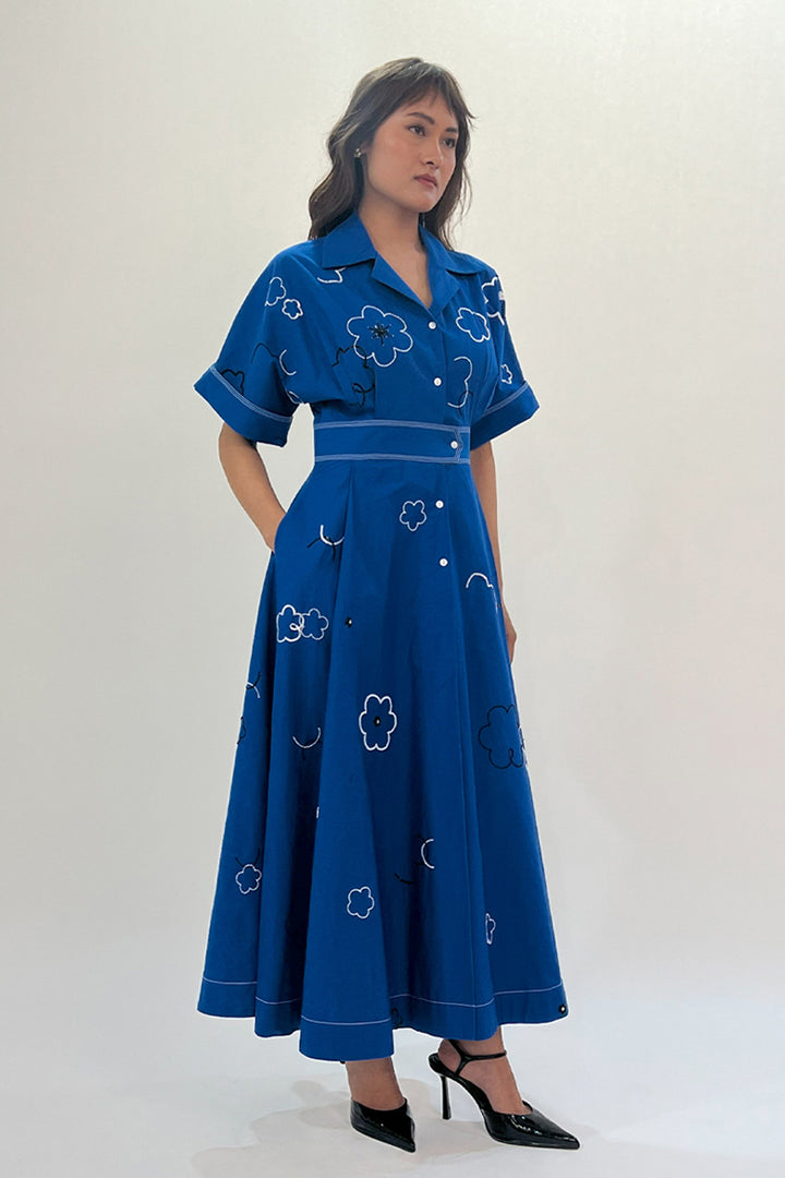 Ditsy Embroidered Sundress