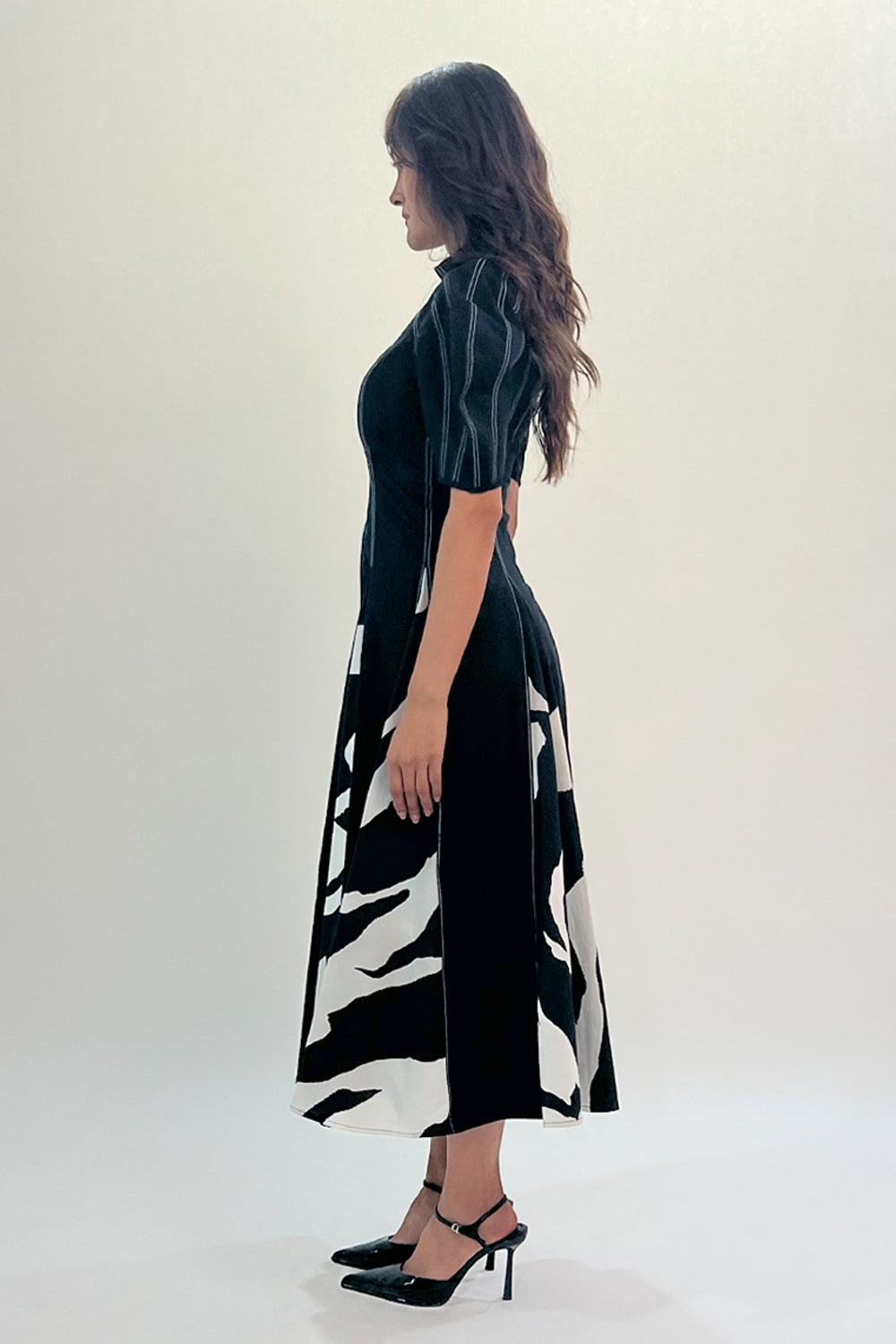 Stream Godet Dress