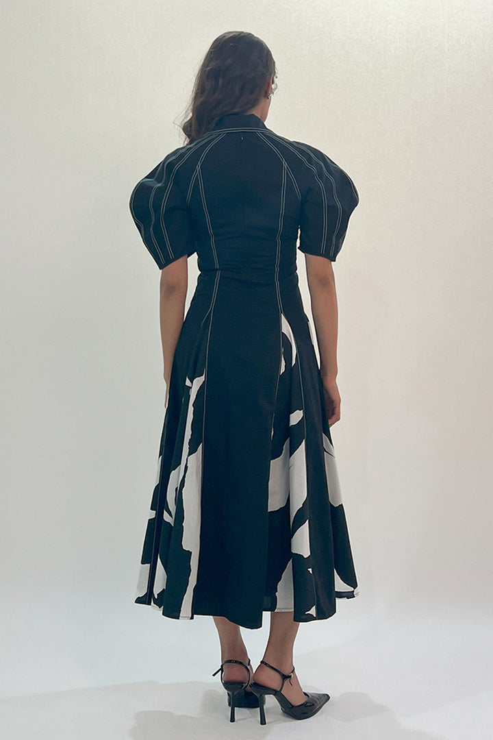 Stream Godet Dress