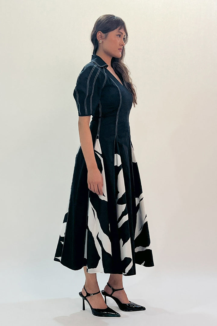 Stream Godet Dress