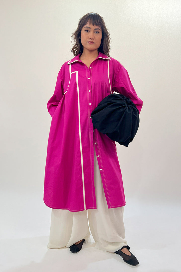 Line Shirt Dress