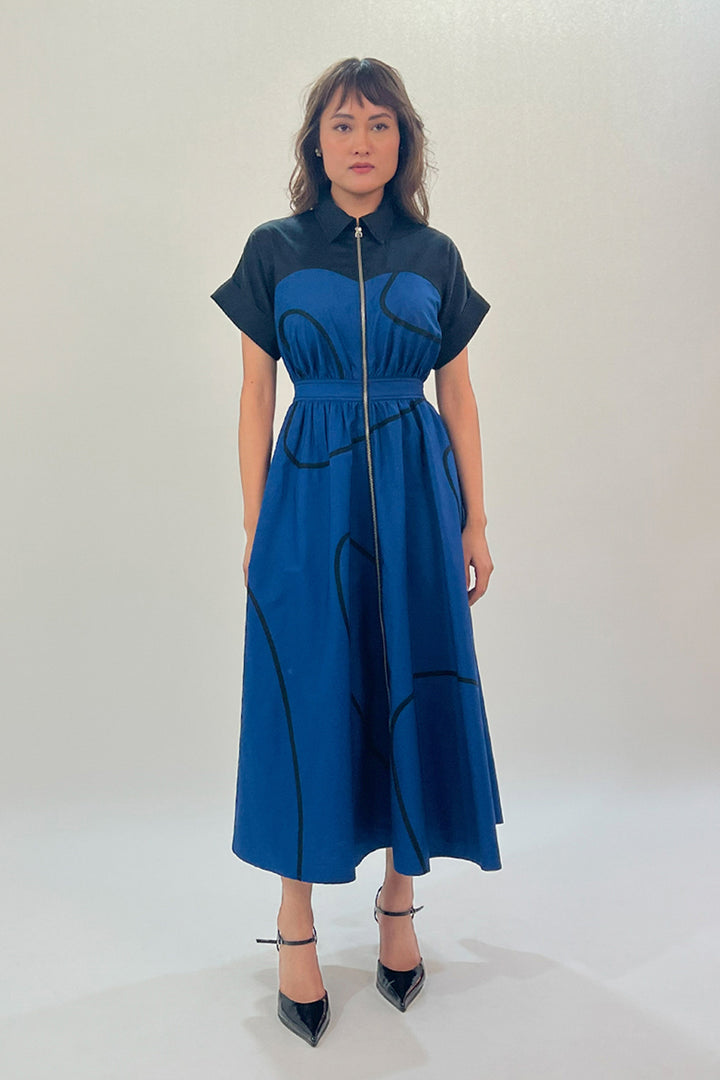 Cup Stem Zip Dress
