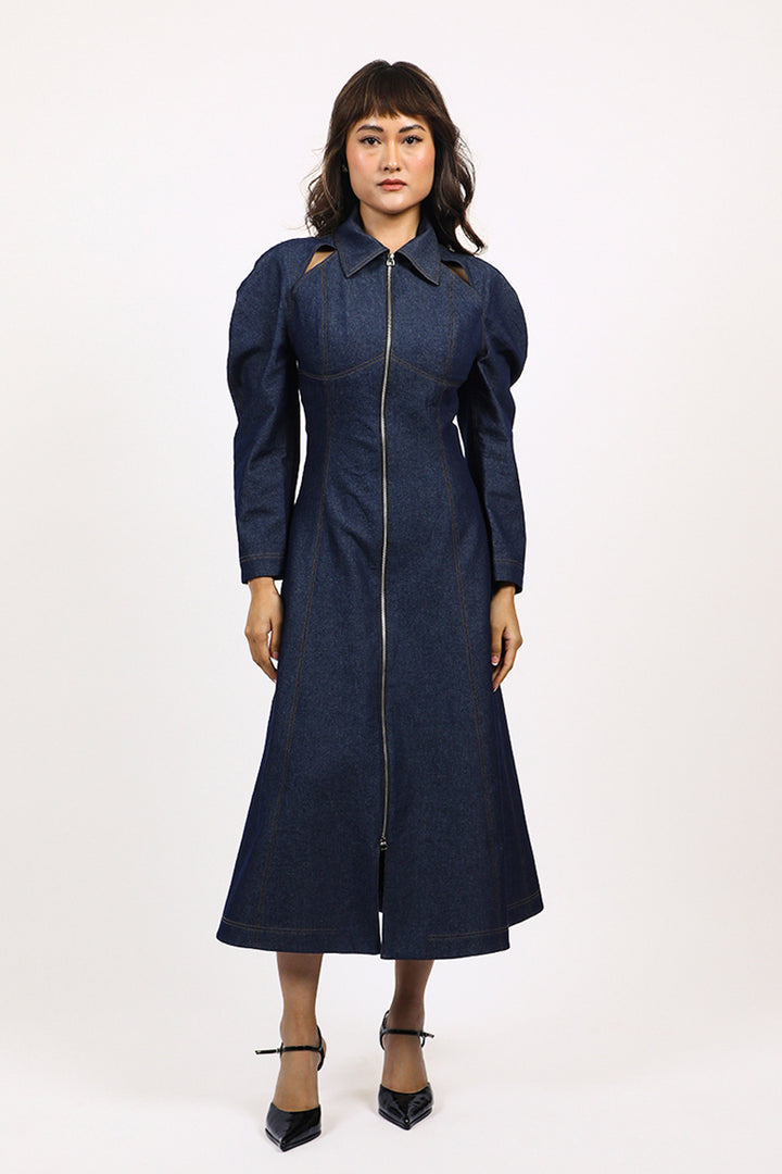 Denim Zip Dress