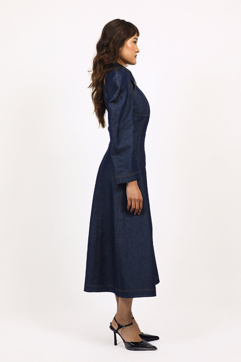Denim Zip Dress