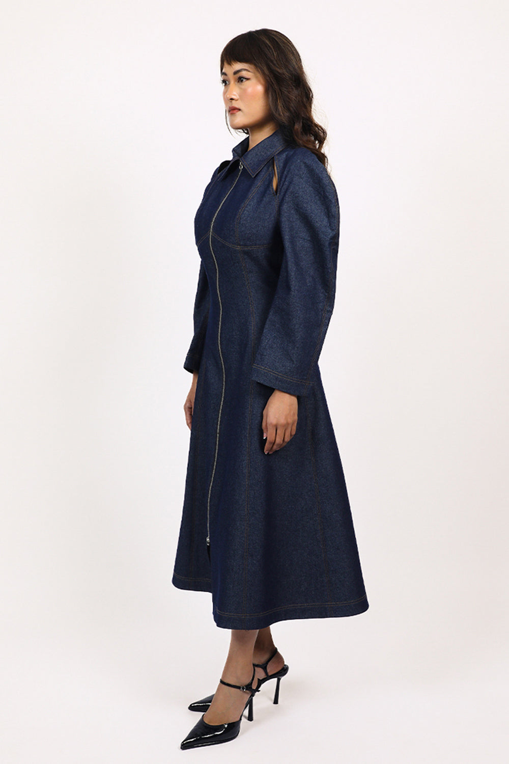 Denim Zip Dress
