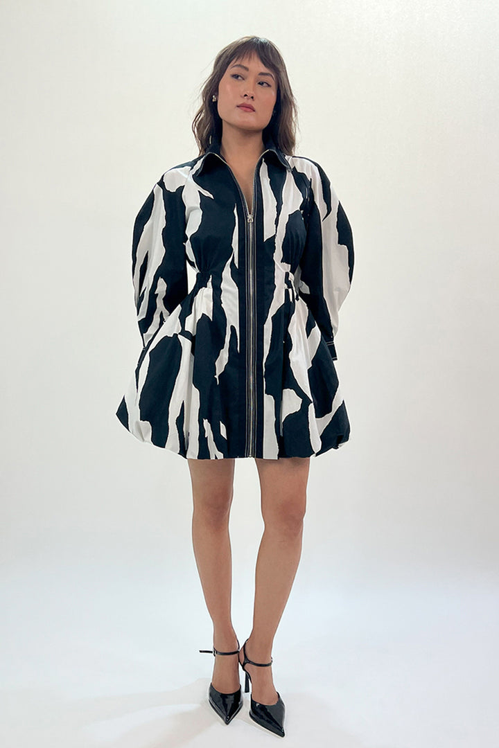 Stream Bubble Hem Dress