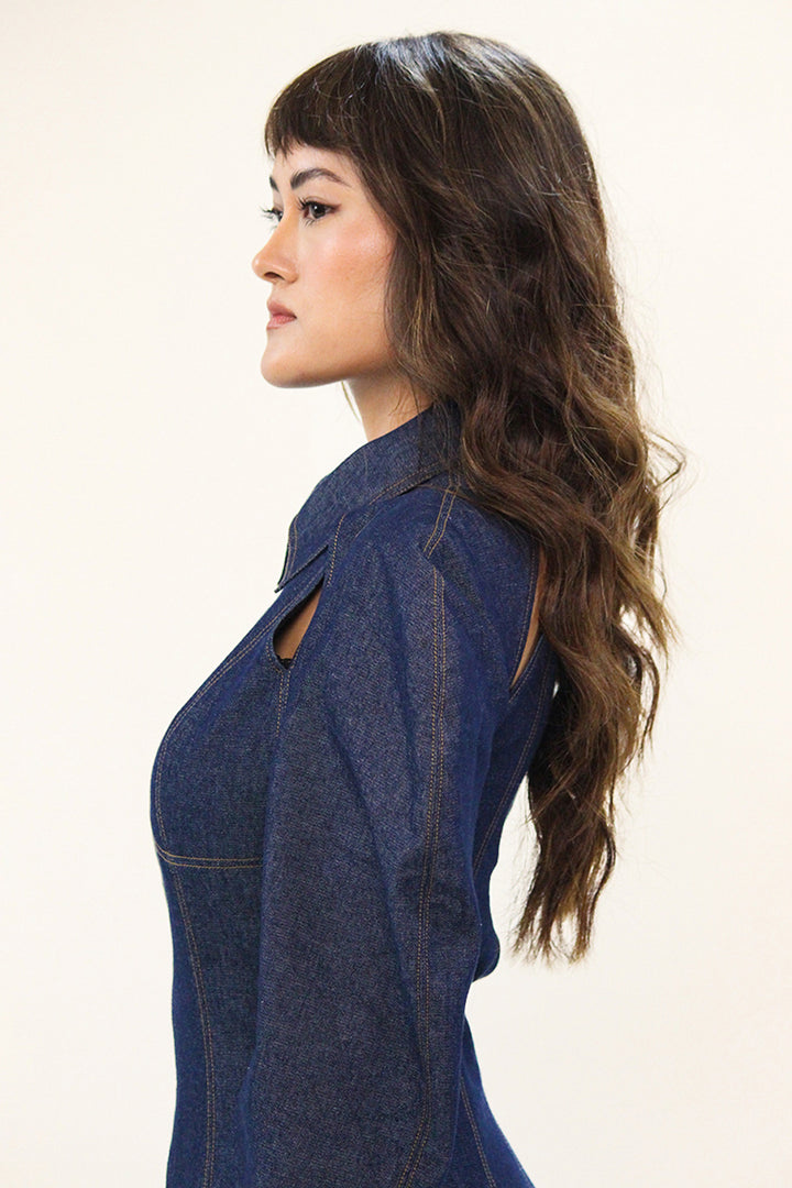 Denim Zip Dress