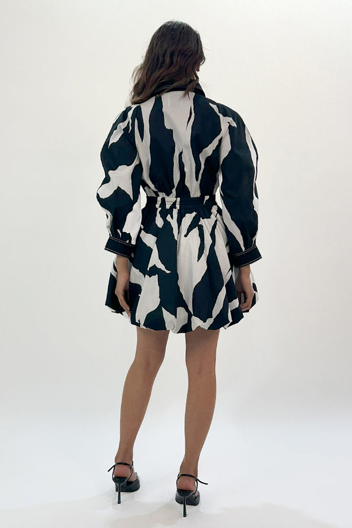Stream Bubble Hem Dress