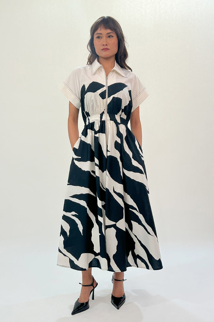 Stream Cup Zip Dress