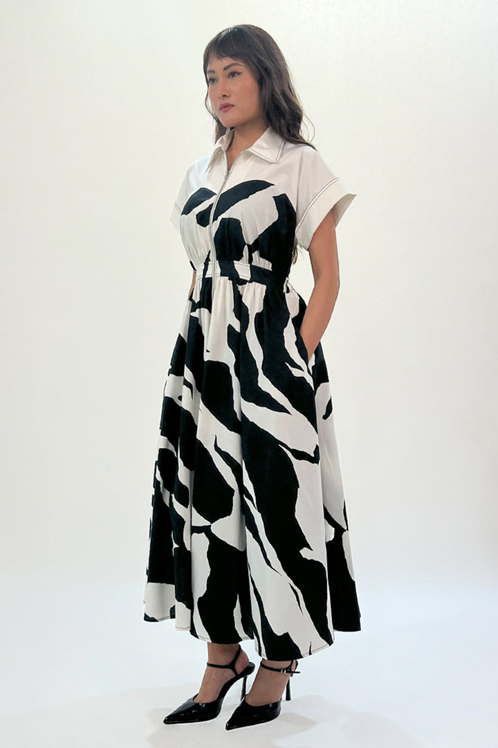 Stream Cup Zip Dress
