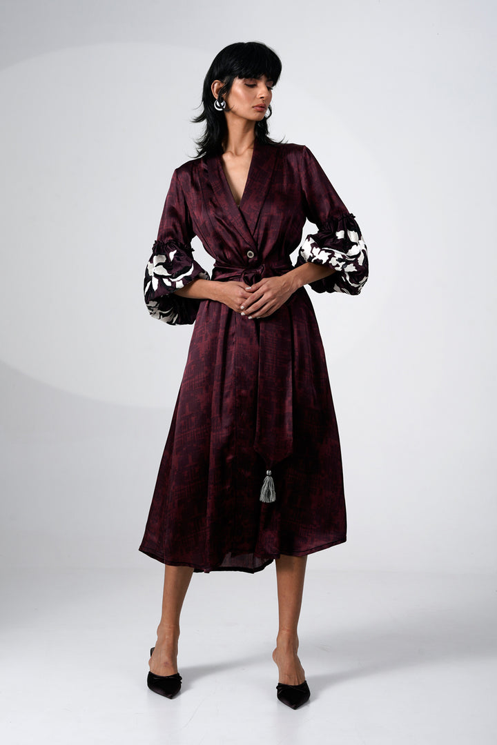 Okina Blazer Wrap Dress