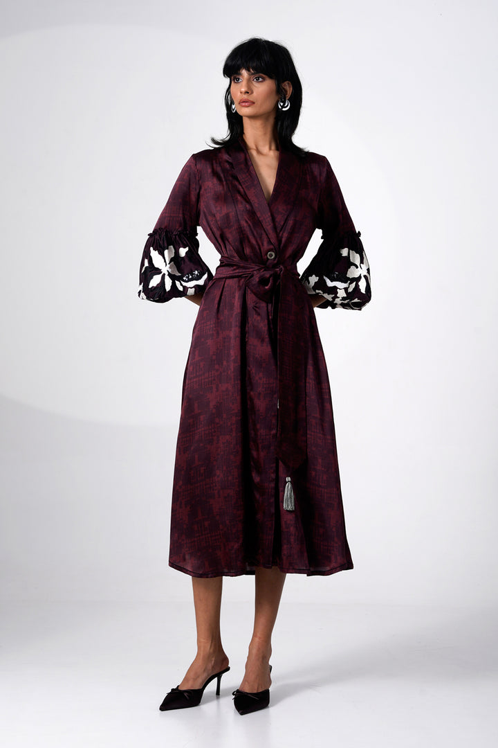 Okina Blazer Wrap Dress