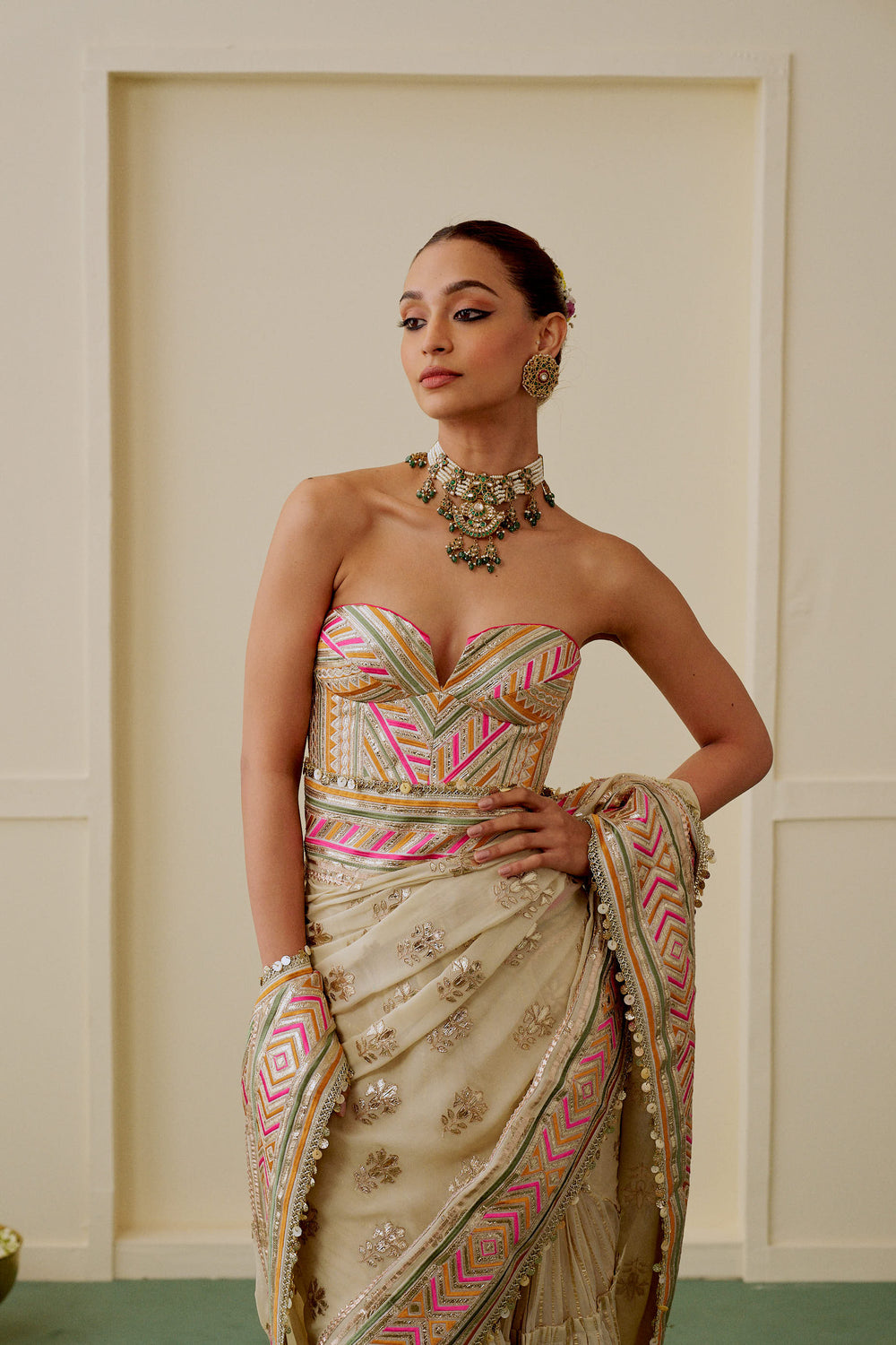 Sreeleela in Zehn Saree Set