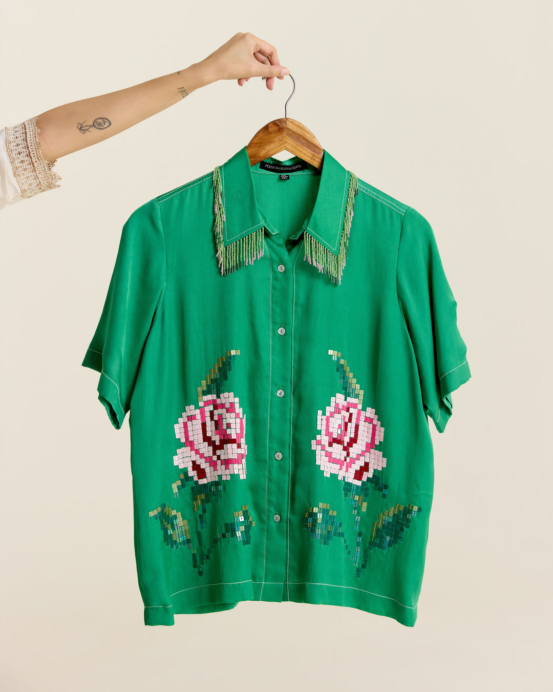 Mint Tassel Shirt