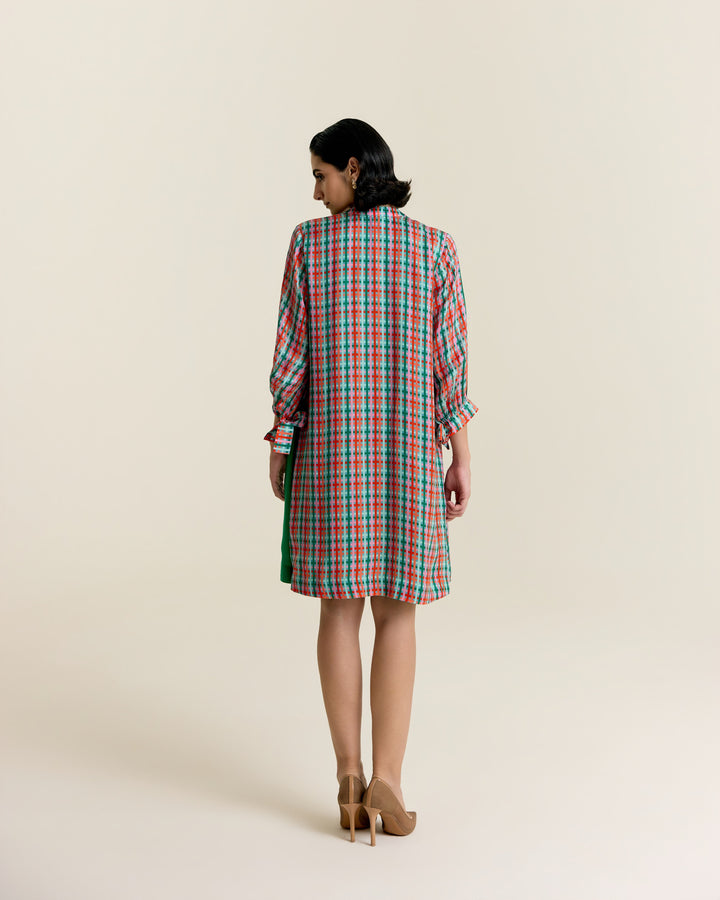 Mint Frill Shirt Dress