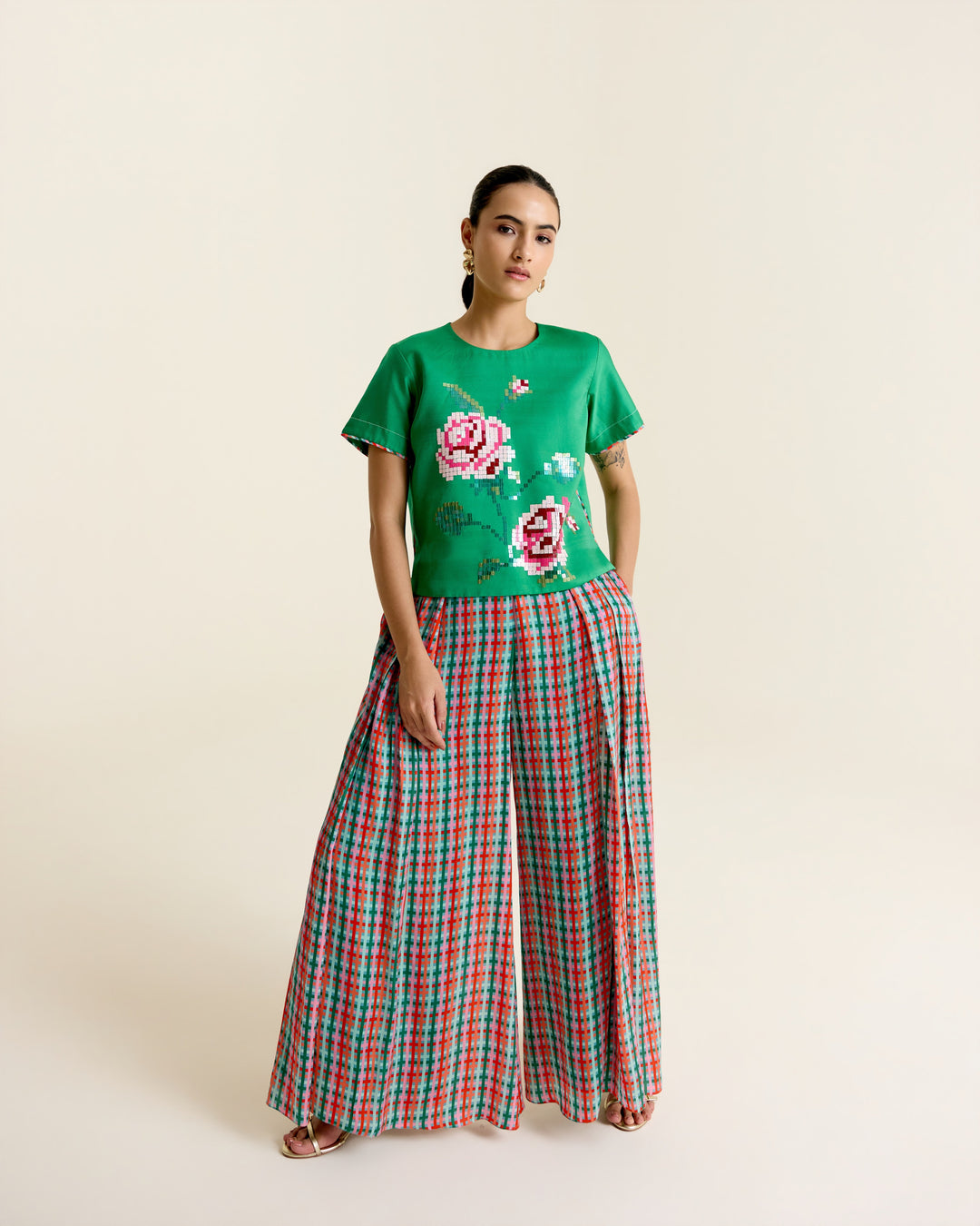 Mint Pleated Pants