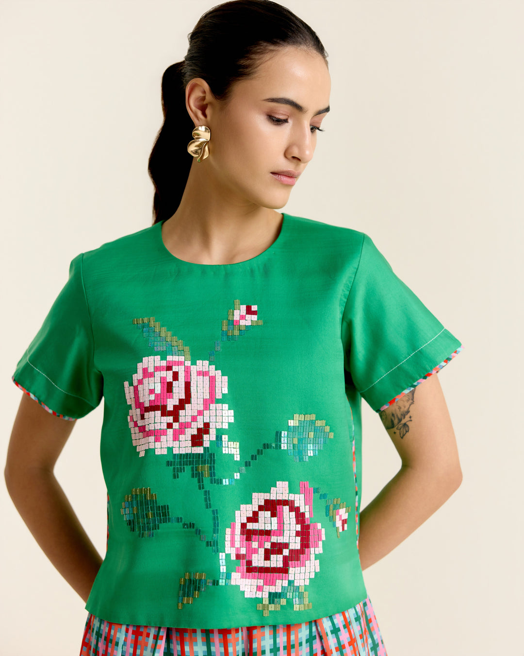 Mint Crop Top